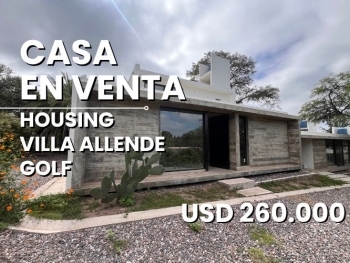 CASA HOUSING EN VENTA VILLA ALLENDE GOLF 3 DORMITORIOS